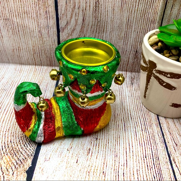 Yankee Candle Co. Christmas Elf Shoe Small Votive Holder